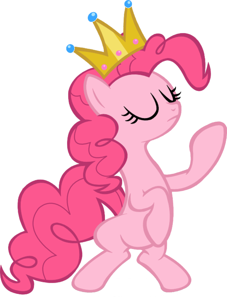 Pinkie Pie with a crown